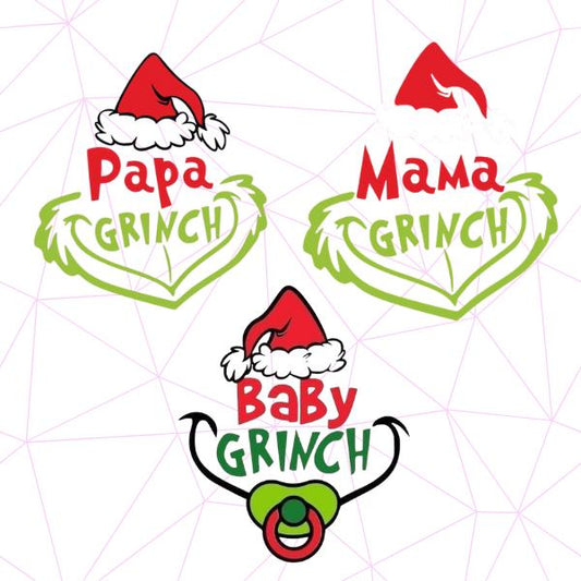 Christmas Family Png Bundle, Green Guy Christmas Movies Png, Custom Squad Family Bougie 2025 PNG, Christmas Crew Matching Shirt